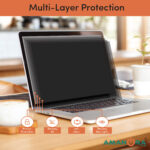 Amanora Care 12.5 inch Privacy Filter, Anti-Scratch, Anti-Glare Protector Anti-Peep Anti Blue Light Privacy Guard Filter Screen for Laptop.(16:9 Ratio) 277 mm*157 mm Size - Image 4