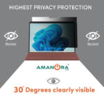 Amanora Care 12.5 inch Privacy Filter, Anti-Scratch, Anti-Glare Protector Anti-Peep Anti Blue Light Privacy Guard Filter Screen for Laptop.(16:9 Ratio) 277 mm*157 mm Size - Image 6