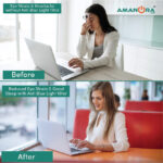 Amanora Care 18.5 inch Anti Blue Light/UV Light Filter In Screen Protector for Laptop, Zero Strain on Eyes (16:9 Aspect Ratio) 410 mm* 230 mm Size. - Image 4