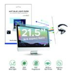 Amanora Care 21.5 inch Desktop Anti Blue Light/UV Screen Filter Protector  0% Strain on Eyes, Prevents Eyes from UV Rays and Anti Blue Light. (16:9 Aspect Ratio) 475 mm* 267 mm Size