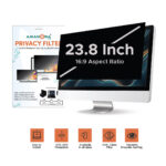 Amanora care 23.8 inch - Privacy Filter and Privacy Guard Filter Screen - Anti Spy, Anti-Scratch, Anti-Glare Protector for Desktop Screens(16:9 Aspect Ratio) 527 mm * 296 mm Size.