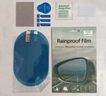 Amanora Care 2 PCS Rainproof Film for Car Rear View Mirror, Anti Fog Film, HD Side View Mirror, Anti Mist, Anti Scratch Waterproof Clear Sticker (100mmx150mm) - Image 3