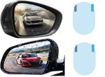 Amanora Care 2 PCS Rainproof Film for Car Rear View Mirror, Anti Fog Film, HD Side View Mirror, Anti Mist, Anti Scratch Waterproof Clear Sticker (100mmx150mm)