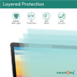 Amanora Care 15.6 inch Anti Blue Light/UV Light Filter Screen Protector for Laptop,Zero Strain on Eyes. (16:9 Aspect Ratio) 345 mm* 194 mm Size - Image 5
