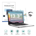 Amanora Care 13.3 inch Anti Blue Light/UV Filter For Laptop 0% Strain on Eyes, Prevents Eyes from UV Rays and Anti Blue Light. (16:9 Aspect Ratio) 294 * 164mm Size